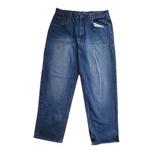 Vintage Vibes Jeanetics Jeans Blue Denim 38x34 Skater Baggy, EUC